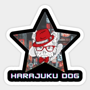 Harajuku dogs japan dogs-street dogs Sticker